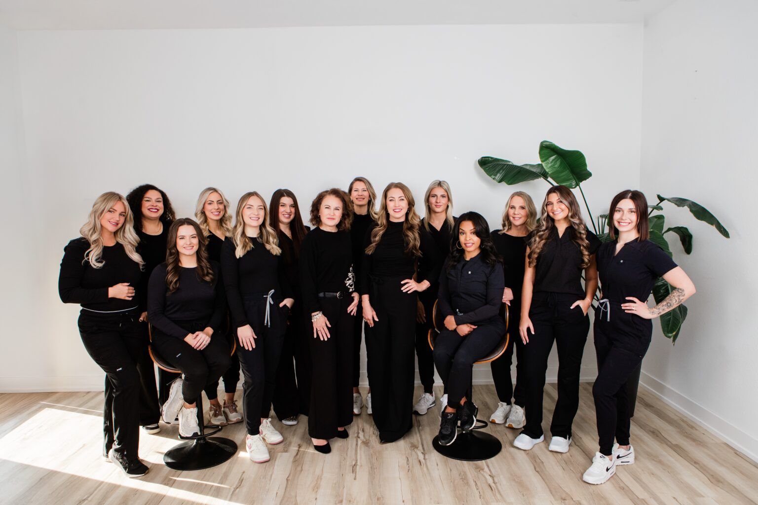 The Serenity Medical Spa team, photographed together in branded uniform