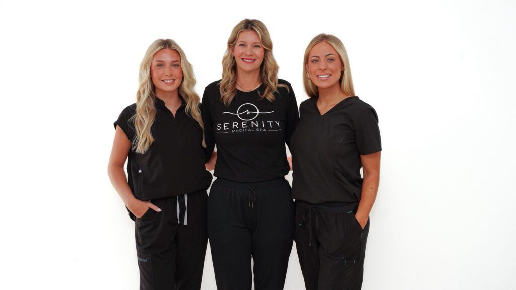 Three members of the Jefferson City team in Serenity branded uniform
